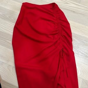 Pretty Red Long Skirt